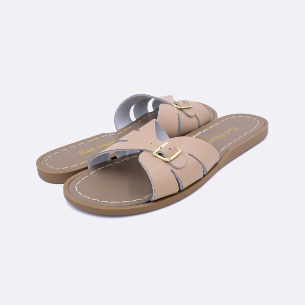 Salt Water Classic Slide Sandals - Comfortable & Stylish Beach Footwear for Women & Men - Perfect for Summer, Poolside, and Vacation Wear