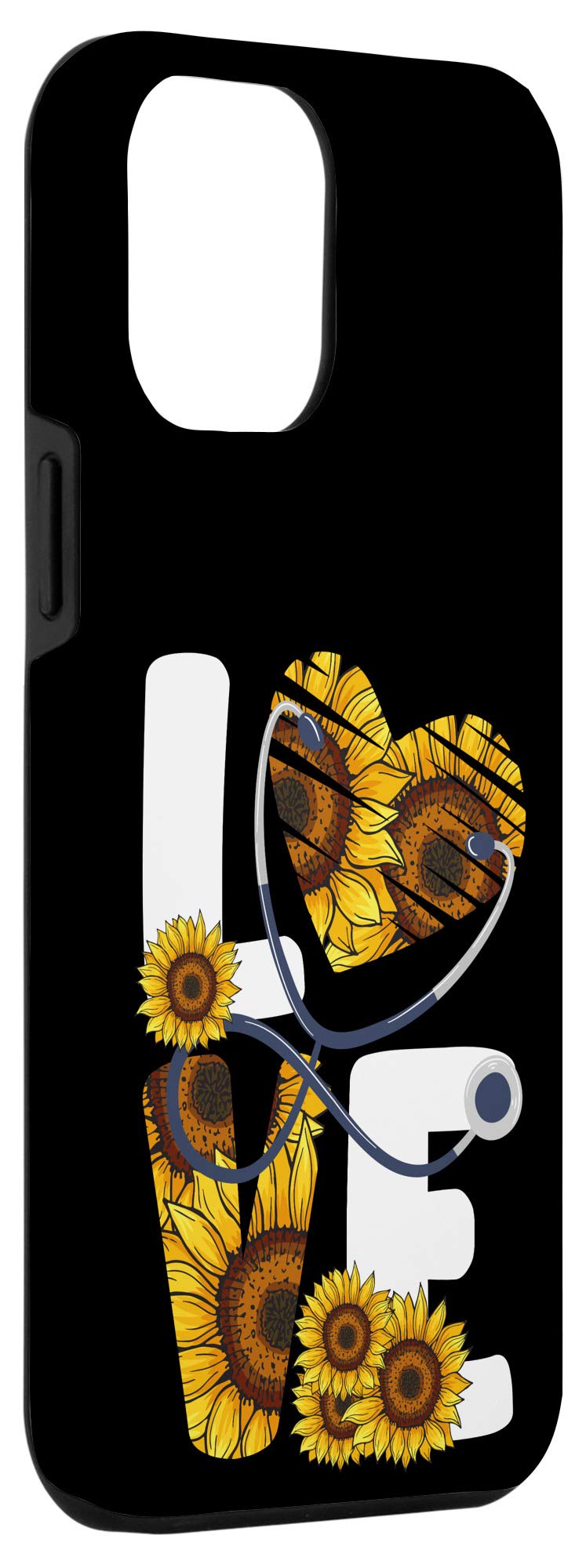 iPhone 12 Pro Max Case - Sunflower Leopard Print Design for Nurses & Medical Professionals | Perfect Gift for Healthcare Workers & Nursing Students