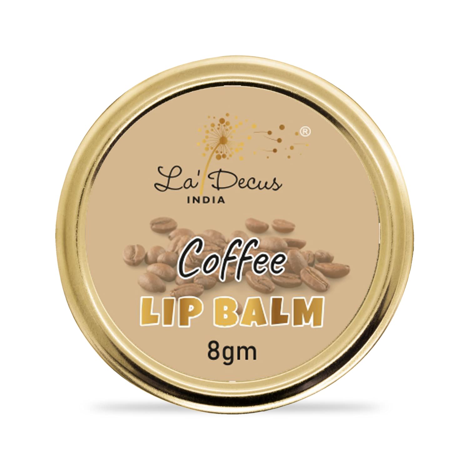 La'Decus INDIA Coffee Lip Balm for Women - Hydrating Lip Moisturizer for Dry, Damaged & Chapped Lips with Essential Oils (8g) | Perfect for Daily Use, Winter Care & On-the-Go Lip Protection