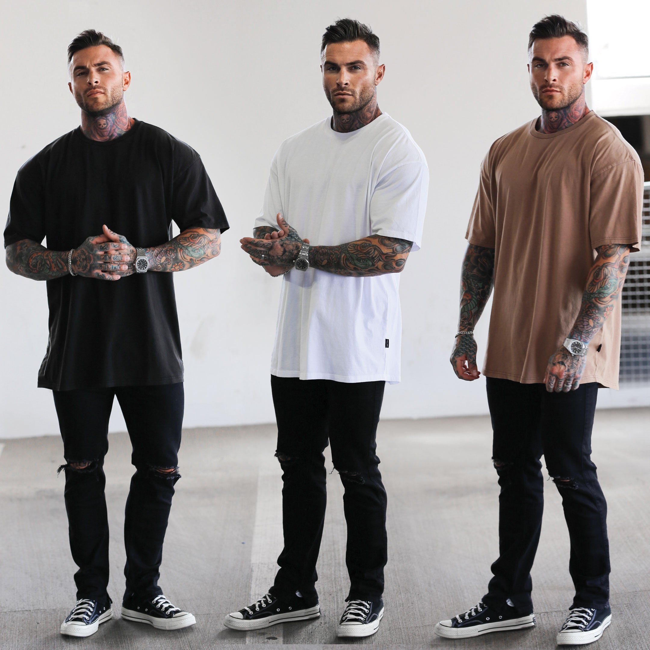 Premium Oversize T-Shirt Bundle - Soft Cotton Relaxed Fit Unisex Tees for Men & Women | Perfect for Casual Wear, Lounge & Street Style Outfits
