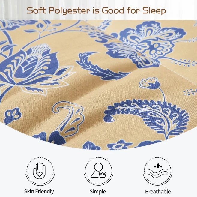 MAXYOYO Padded Japanese Floor Mattress - Floral Printed Futon Mattress & Folding Sleeping Pad for Guest Bed, Camping, Yoga & Meditation | Comfortable Floor Cushion for Small Spaces
