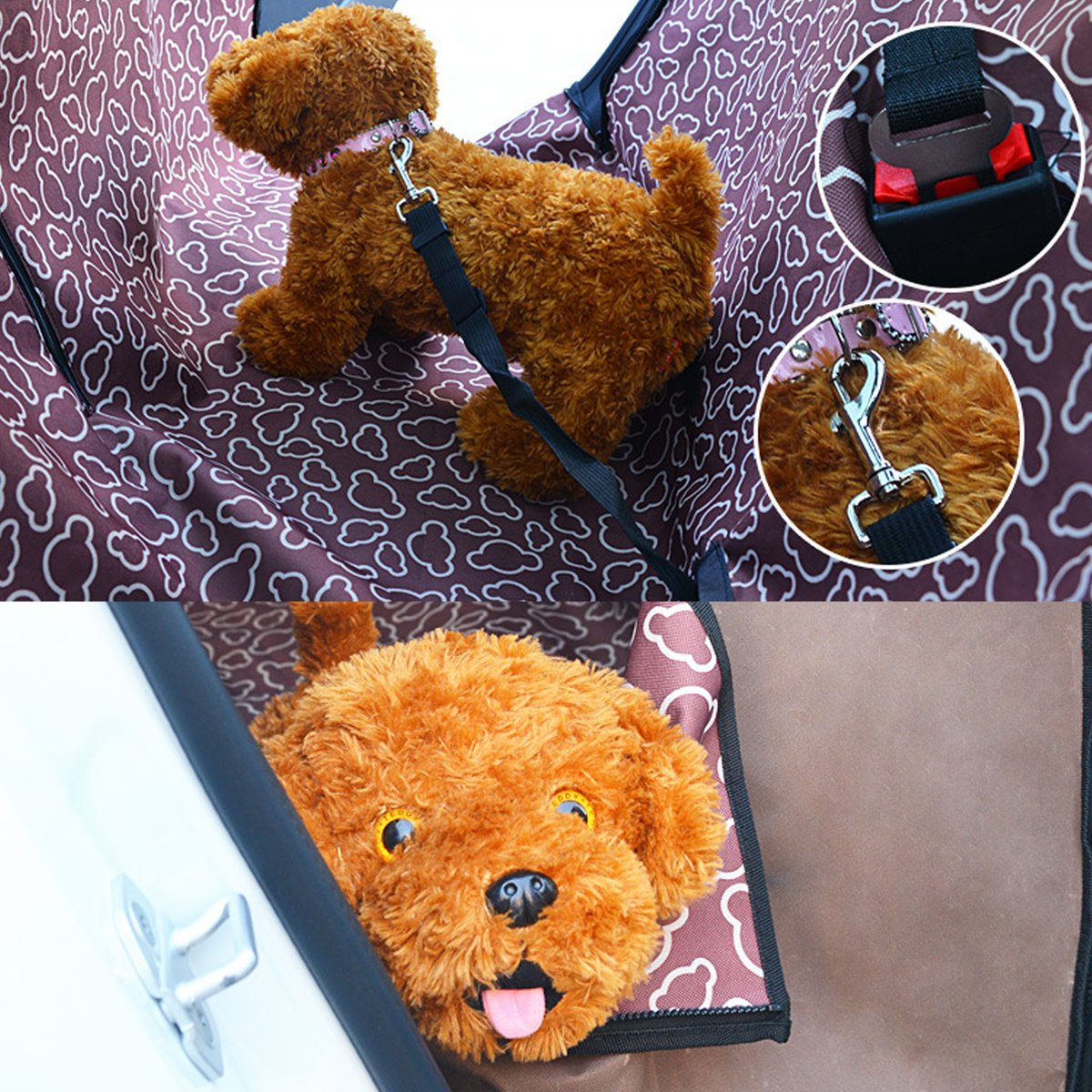 Waterproof Dog Car Seat Cover - Durable Pet Hammock for Backseat with Side Flaps - SUV & Truck Accessories for Travel & Outdoor Adventures