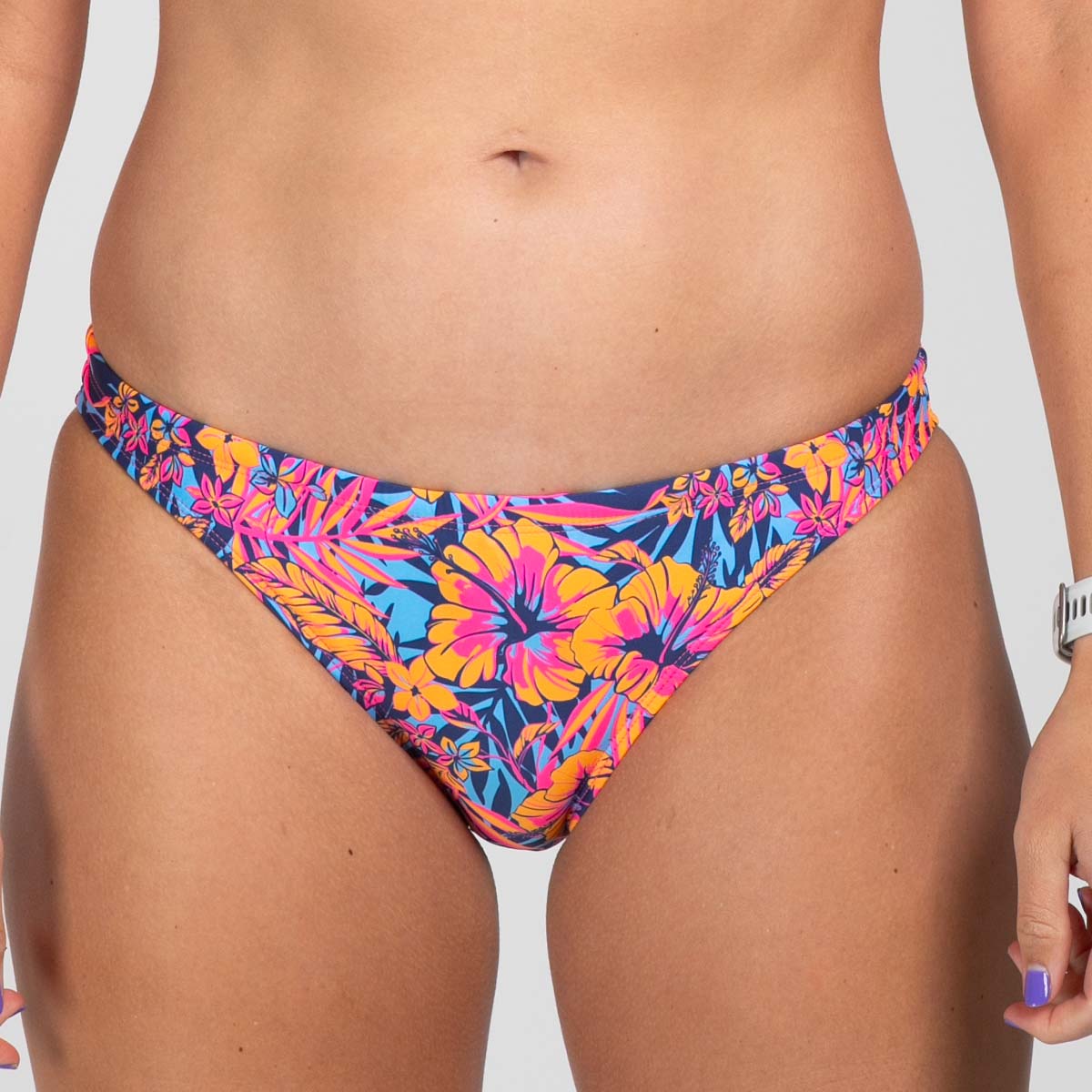 Women's High Waisted Swim Bikini Bottom - Club Aloha Style | Sexy Beachwear for Pool, Vacation & Summer Outfits