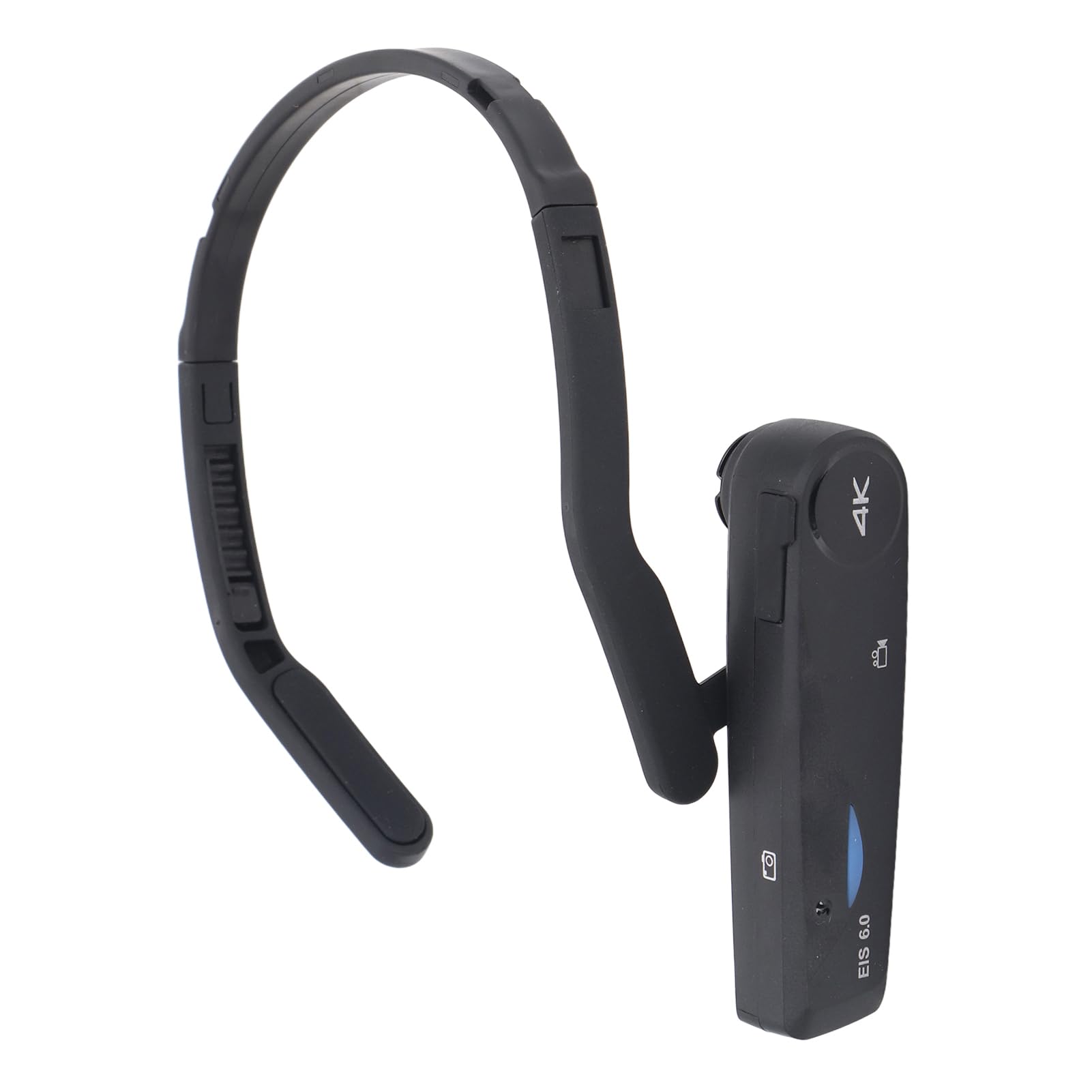 EP6 Plus Hands Free 4K Camera with Anti-Shake & Adjustable Head Mount - 130° Wide Angle Lens, 1000mAh Battery - Wearable Vlog Camera for Action Sports, Travel Vlogging & Outdoor Adventures