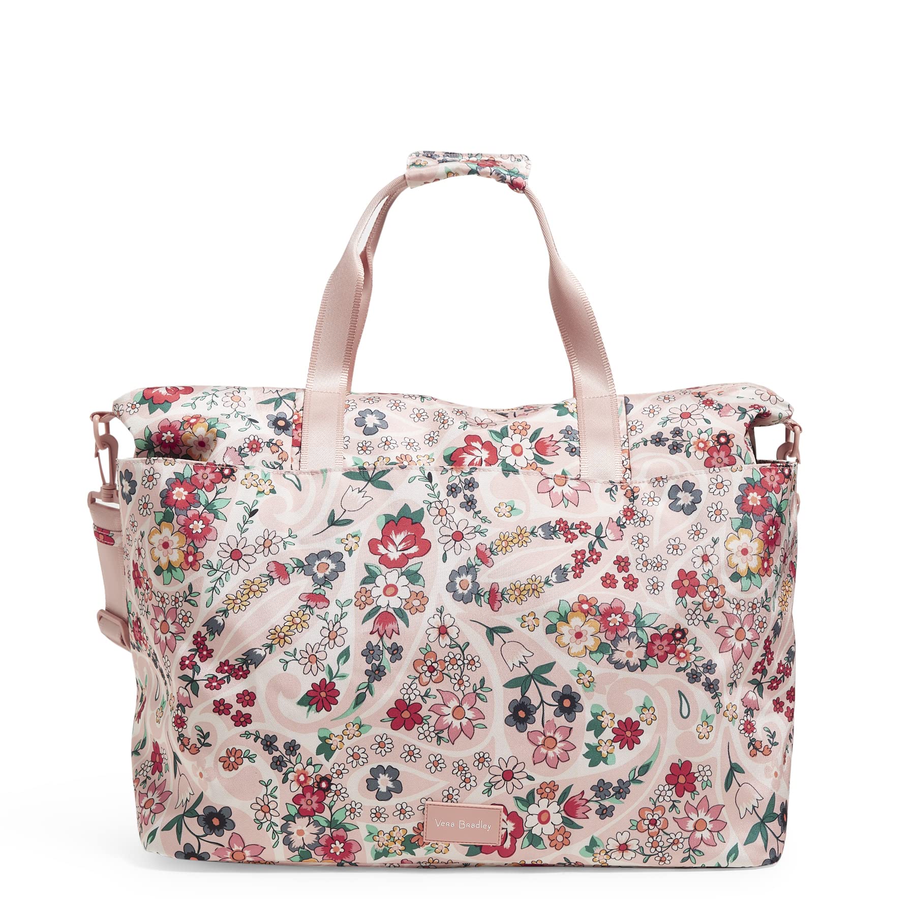 Vera Bradley Women's Recycled Lighten Up Reactive Travel Tote Bag - Stylish & Eco-Friendly Carryall for Work, Gym, Beach & Weekend Getaways