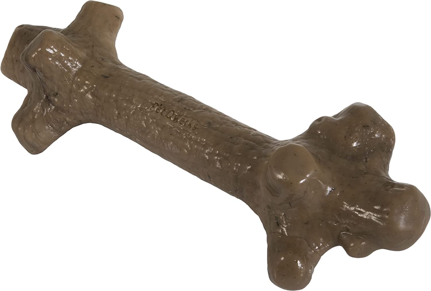 Durable Nylon Stick BarkBone Dog Toy for Aggressive Chewers - Peanut Butter Flavor - 9 Inch Chew Toy for Large Dogs - Tough Chew Toy for Teething, Boredom & Dental Health