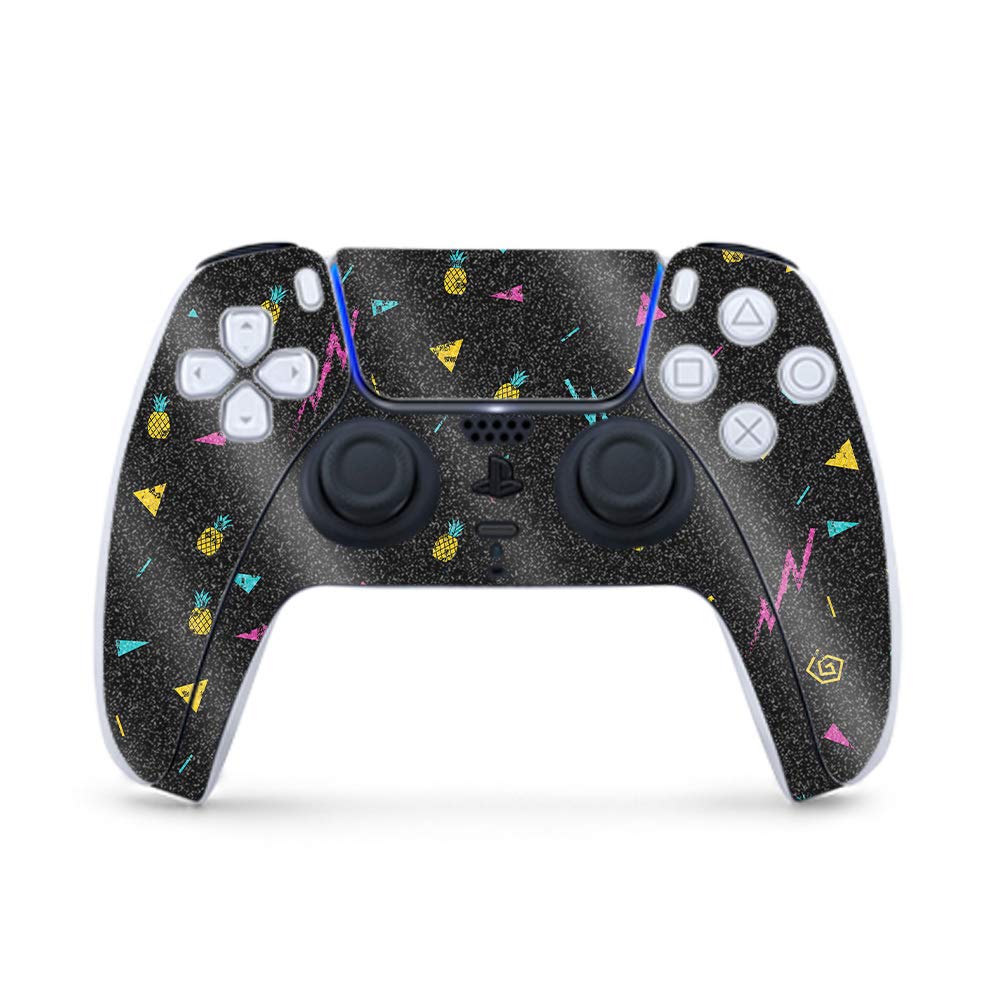 MightySkins Glossy Glitter Gaming Skin for PS5 Controller - Magic Pineapple | Durable High-Gloss Finish | Easy to Apply & Remove | Made in USA | Perfect for Gaming Enthusiasts & Customization Lovers