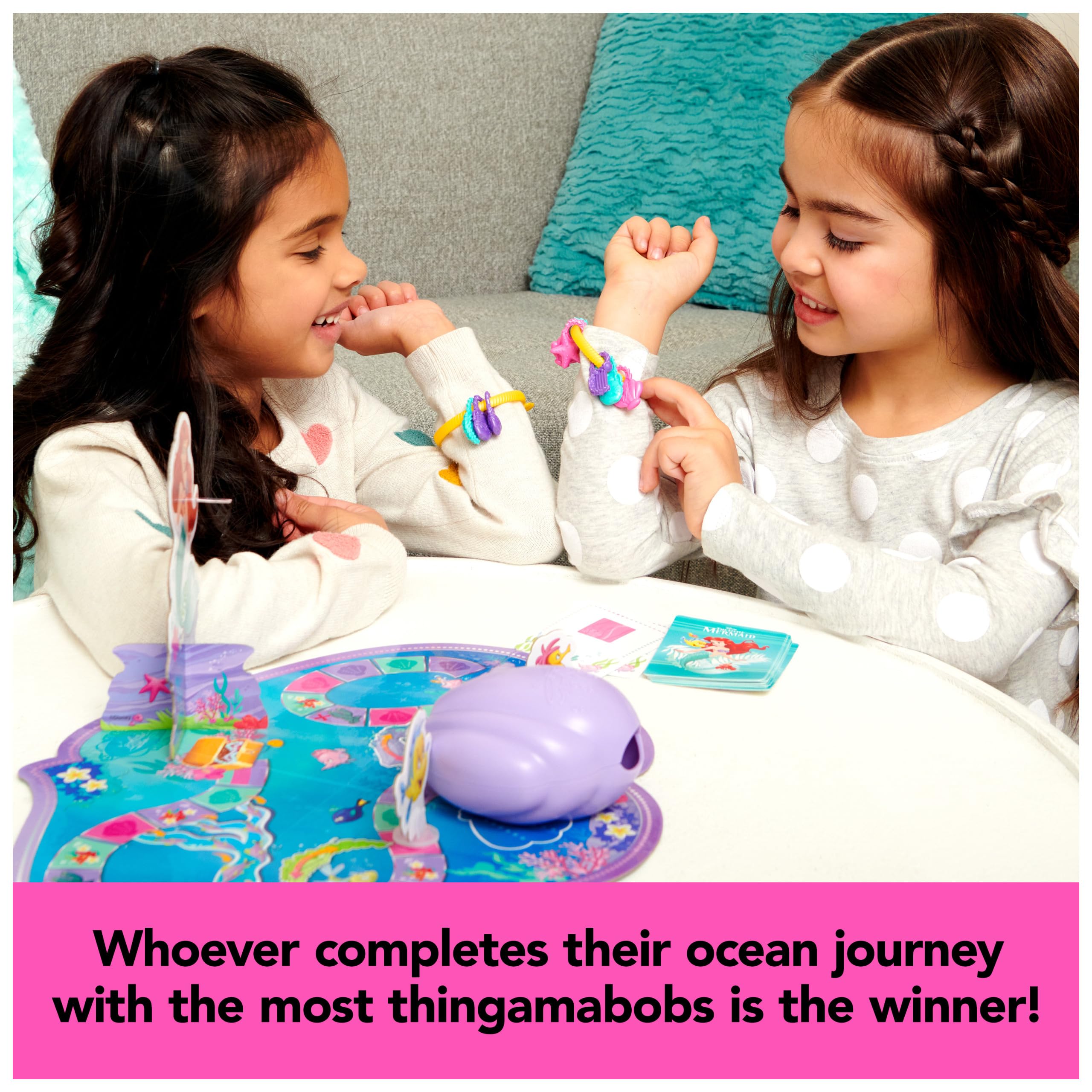Disney Princess Little Mermaid Game for Kids - Charming Sea Adventure, Ages 4+ (2-4 Players) | Family Board Game Night