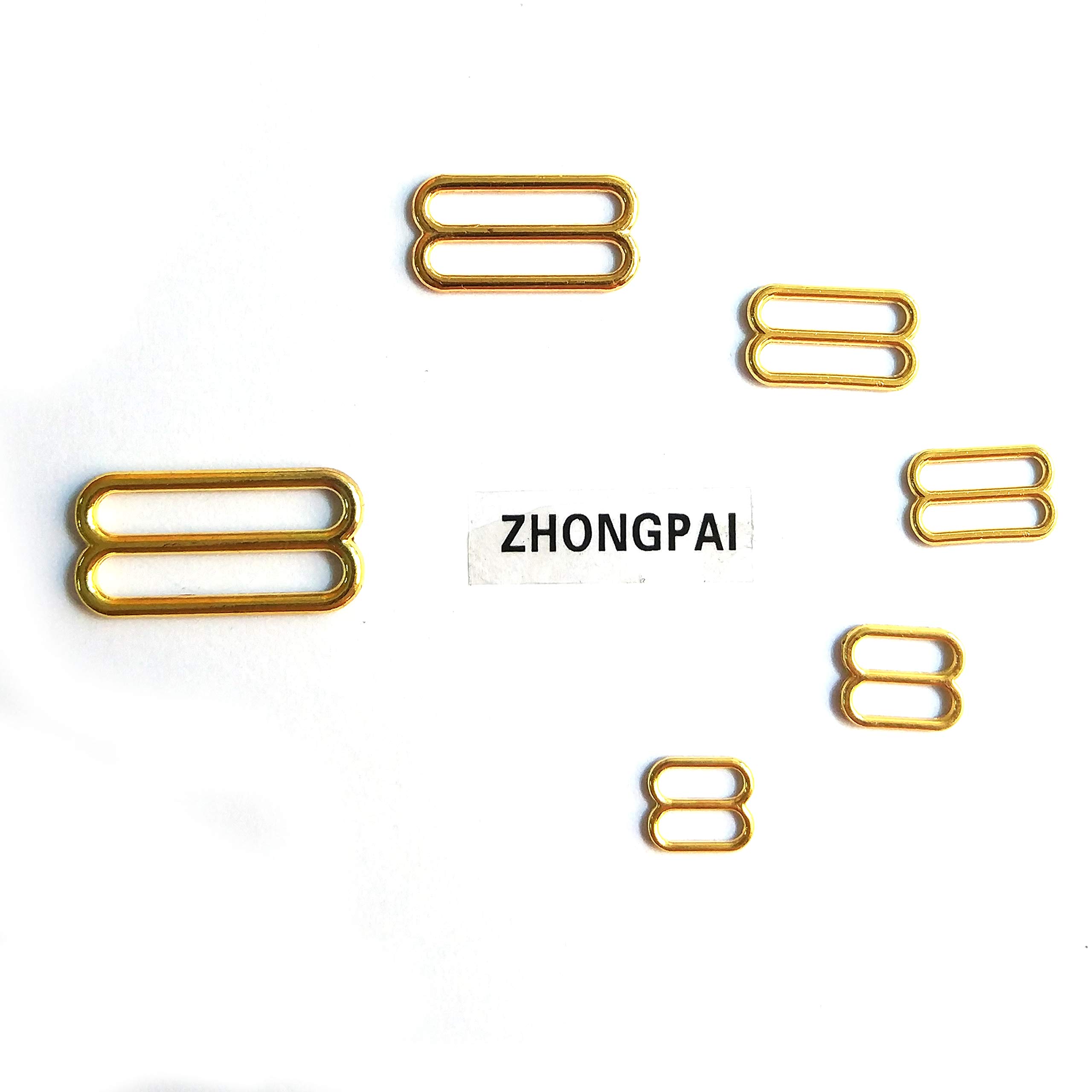 150pcs Metal Bra Strap Adjusters - Gold 12mm Lingerie Hardware Clips for Sewing, DIY, Bra Repair & Replacement - Perfect for Comfort & Fit Adjustments