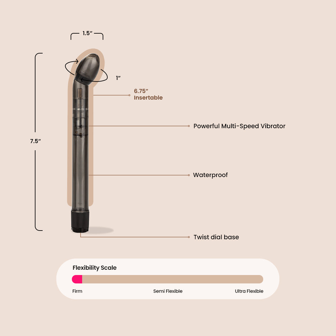 Dr. Joel Kaplan Prostate Massager - Rechargeable Vibrating Massager with 10 Speed Settings, ABS Body Safe Material - Perfect for Men's Health & Wellness, Stress Relief & Intimate Pleasure