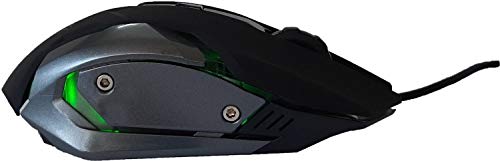 MYKA KM-G1 Gaming Keyboard and Mouse Combo - RGB Backlit Metal Keyboard, 3200DPI 6D Aluminum Mouse with 7 Color Options - Perfect for PC Gaming, Office Work, and Home Use
