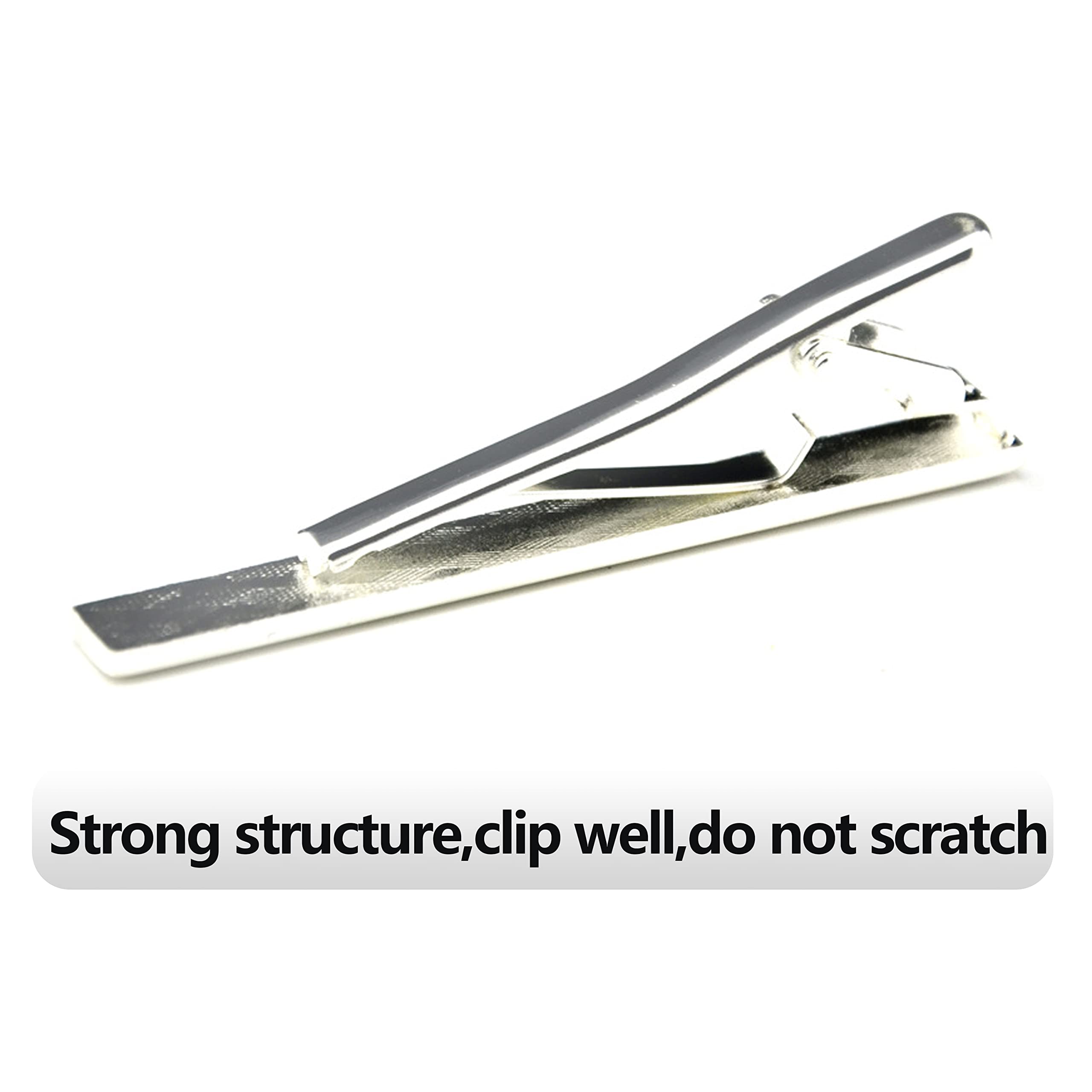 Premium Men's Tie Clips Set of 3 - Stainless Steel Tie Bars & Pins for Formal Attire - Perfect for Weddings, Business Meetings & Office Wear