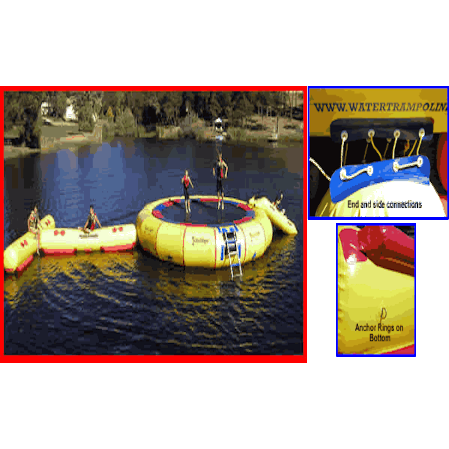 Island Hopper Island Runner Inflatable Water Park Accessory - Fun Water Slide Attachment for Backyard Pool Parties & Summer Water Games