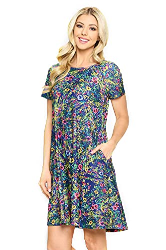 Blossoming Floral Print Navy