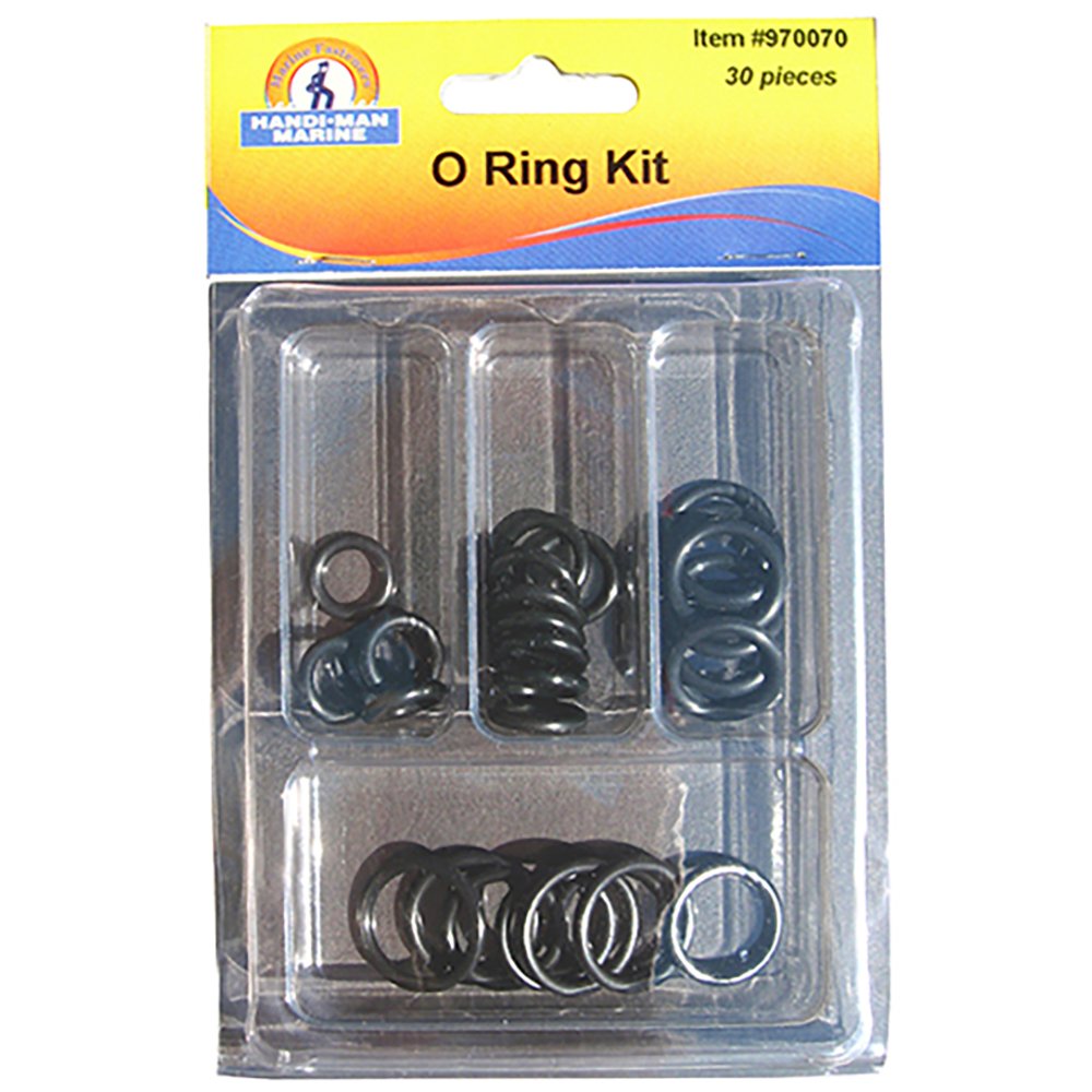 Handi-Man O-Ring Kit 970070 - 250-Piece Rubber Seal Assortment for Plumbing, Automotive & Home Repairs - Leak Proof Seals for Faucets, Pipes & Hydraulic Systems