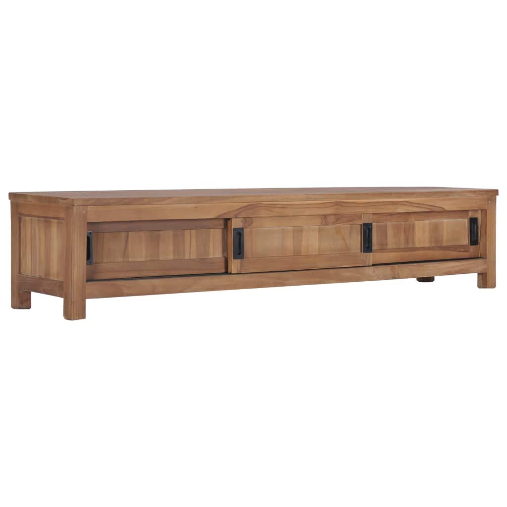 HLLNME Wood TV Stand with Storage - Modern Entertainment Center Console Table for Living Room, Bedroom & Home Theater - Multipurpose Media Cabinet for TV, Gaming & Home Decor