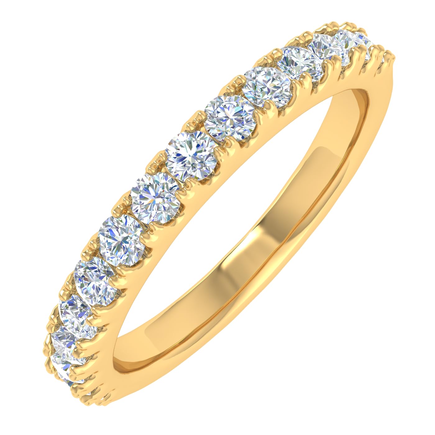 1/2 Carat Diamond Wedding Band Ring in 14K Gold - Elegant Bridal Jewelry for Women, Anniversary & Engagement Gifts - Perfect for Weddings, Proposals & Special Occasions