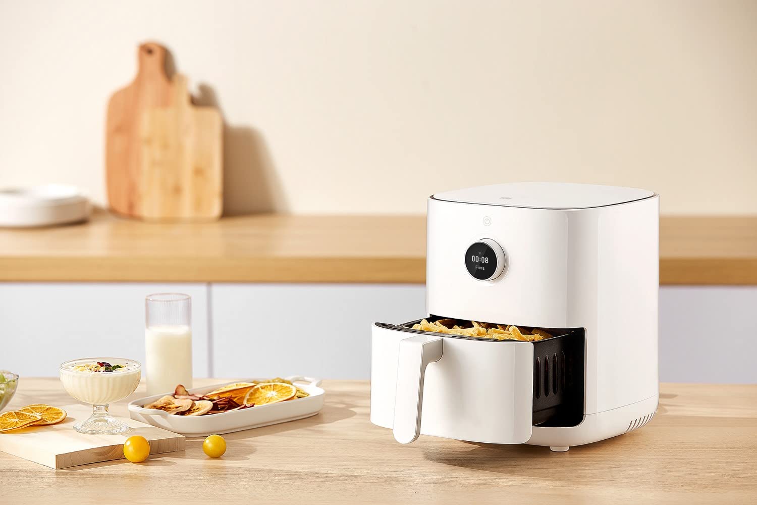 XIAOMI Mi Smart Air Fryer 3.5L - OLED Touchscreen, App Control, Dual Cooking Zones (40-200°C) - Healthy Oil-Free Frying for French Fries, Chicken Wings & Family Meals