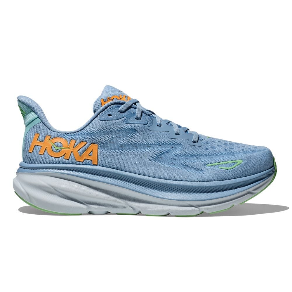 Hoka Men's Clifton 9 Wide Running Shoes - Lightweight Cushioned Sneakers for Road & Trail | Perfect for Jogging, Gym Workouts & Daily Walking