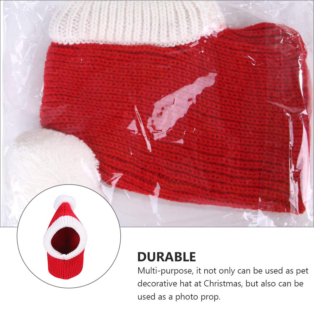 1 Pc Christmas Pet Hat for Dogs & Cats - Cozy Knit Xmas Hat, Festive Dog Sweater & Scarf Set - Holiday Pet Accessories for Small Dogs & Puppies - Perfect for Christmas Photos & Party Outfits