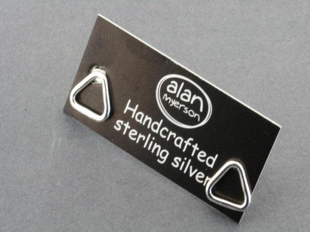 Open Triangle Stud Earrings - Sterling Silver 925 Hypoallergenic for Women - Perfect for Everyday Wear, Parties & Gifting