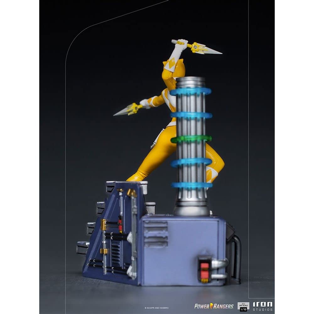Iron Studios Mighty Morphin Power Rangers Yellow Ranger BDS Art Scale 1/10 Statue - Collectible Action Figure for Fans & Display - Perfect for Home Decor, Office Display, and Power Rangers Collections