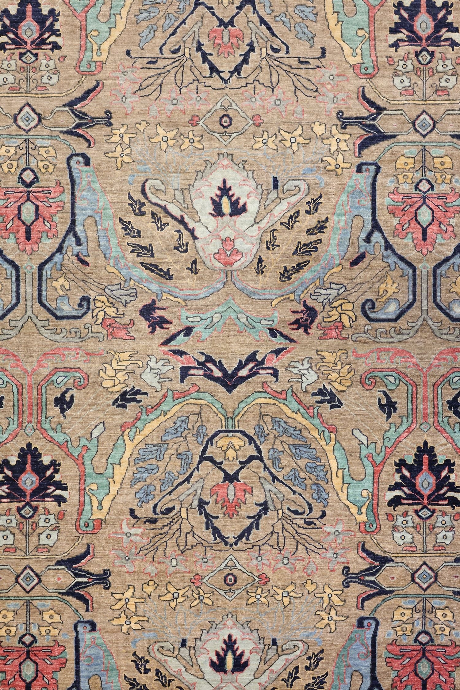 Handwoven Arabesque Bijar Tribal Rug J75092 - Authentic Persian Carpet for Living Room, Bedroom & Home Decor
