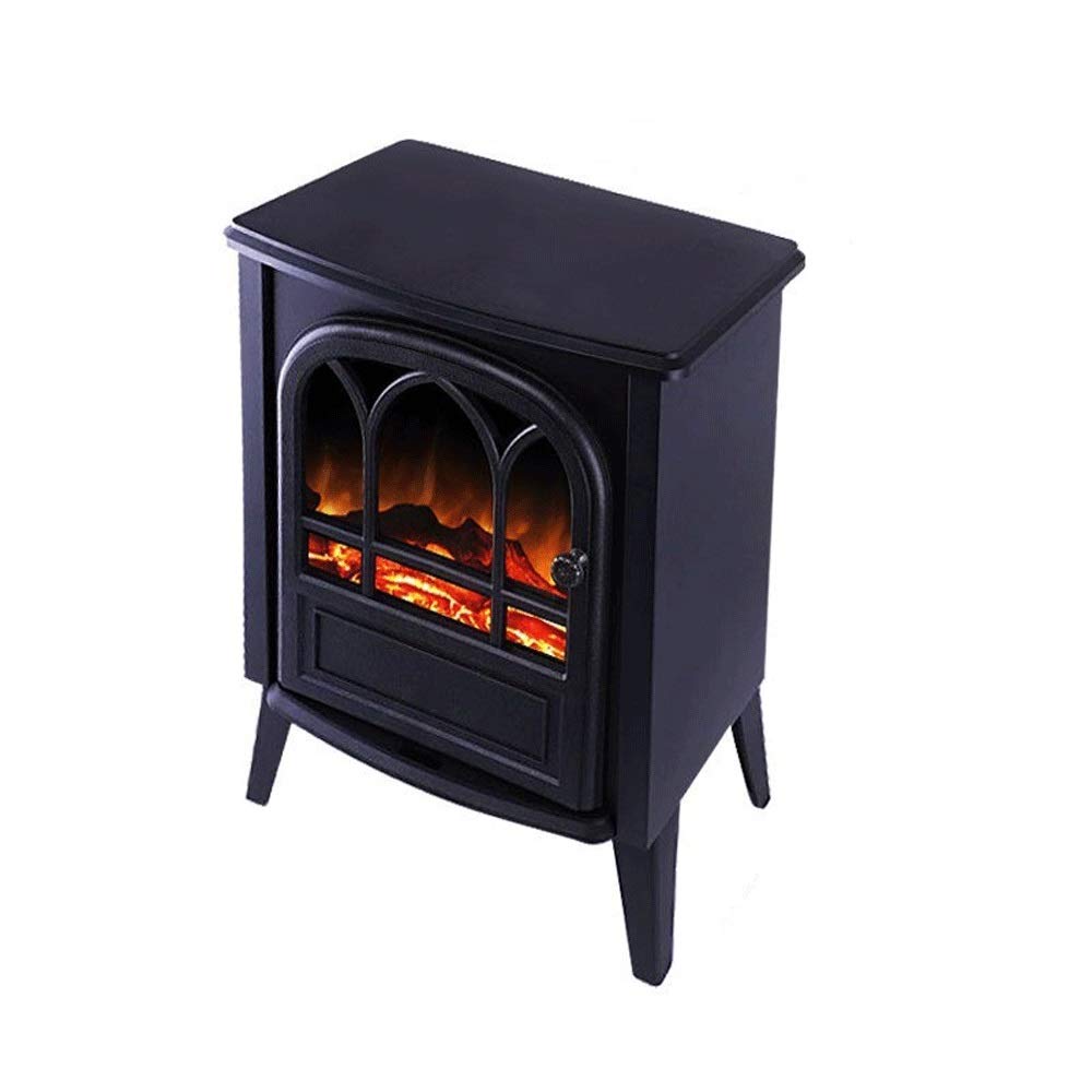 900W/1800W ACD Freestanding Electric Fireplace Stove with Realistic Log Burner & Flame Effect - Perfect for Living Room, Bedroom, or Office Heating