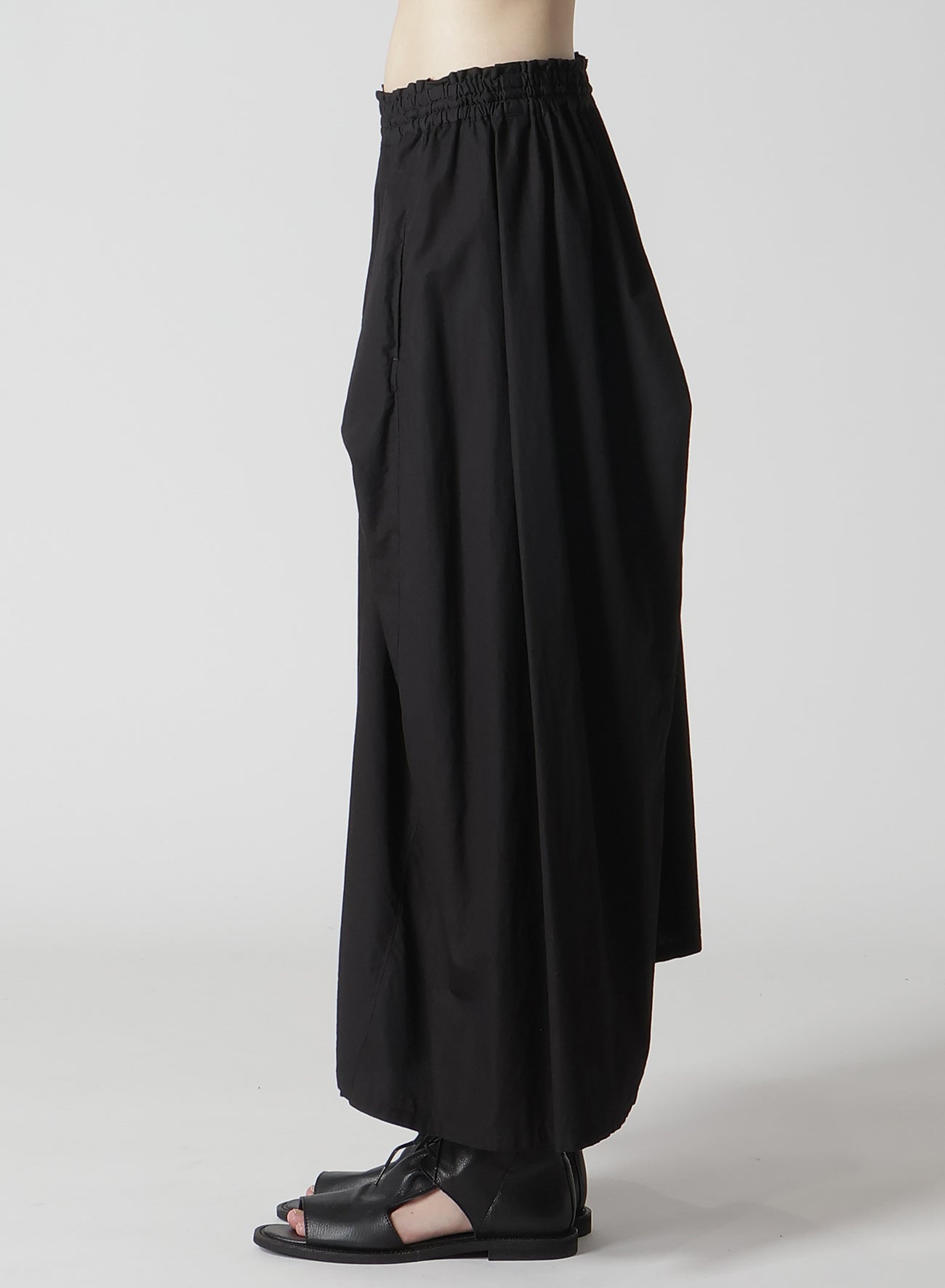 Women's Cotton Broadcloth Asymmetrical Skirt with Right Tuck - Breathable Summer Dress for Casual Outings & Beach Vacations