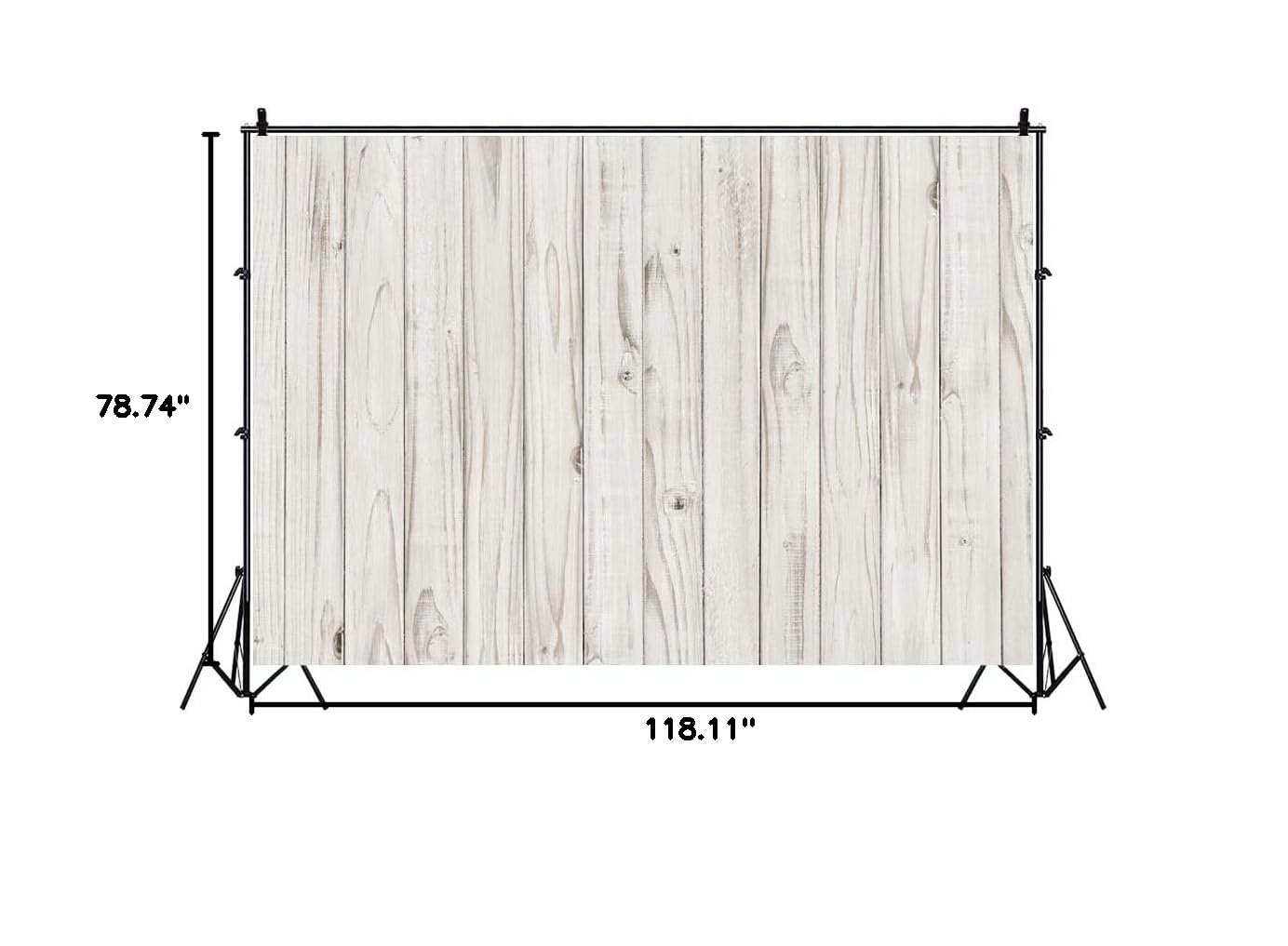 Yeele 10x6.5ft White Wood Photography Backdrop - Rustic Grey Wooden Floor Panel for Baby Shower, Birthday Party, Cake Table Decor & Newborn Portrait Photoshoot - Perfect for Food Photography, Kids Party Background & Social Media Content Creation