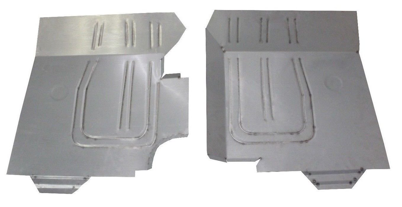 New Pair of Front Floor Pans - Compatible with Dodge, Chrysler, Plymouth, Desoto (1957-1959) | Perfect for Classic Car Restoration & DIY Auto Repair Projects