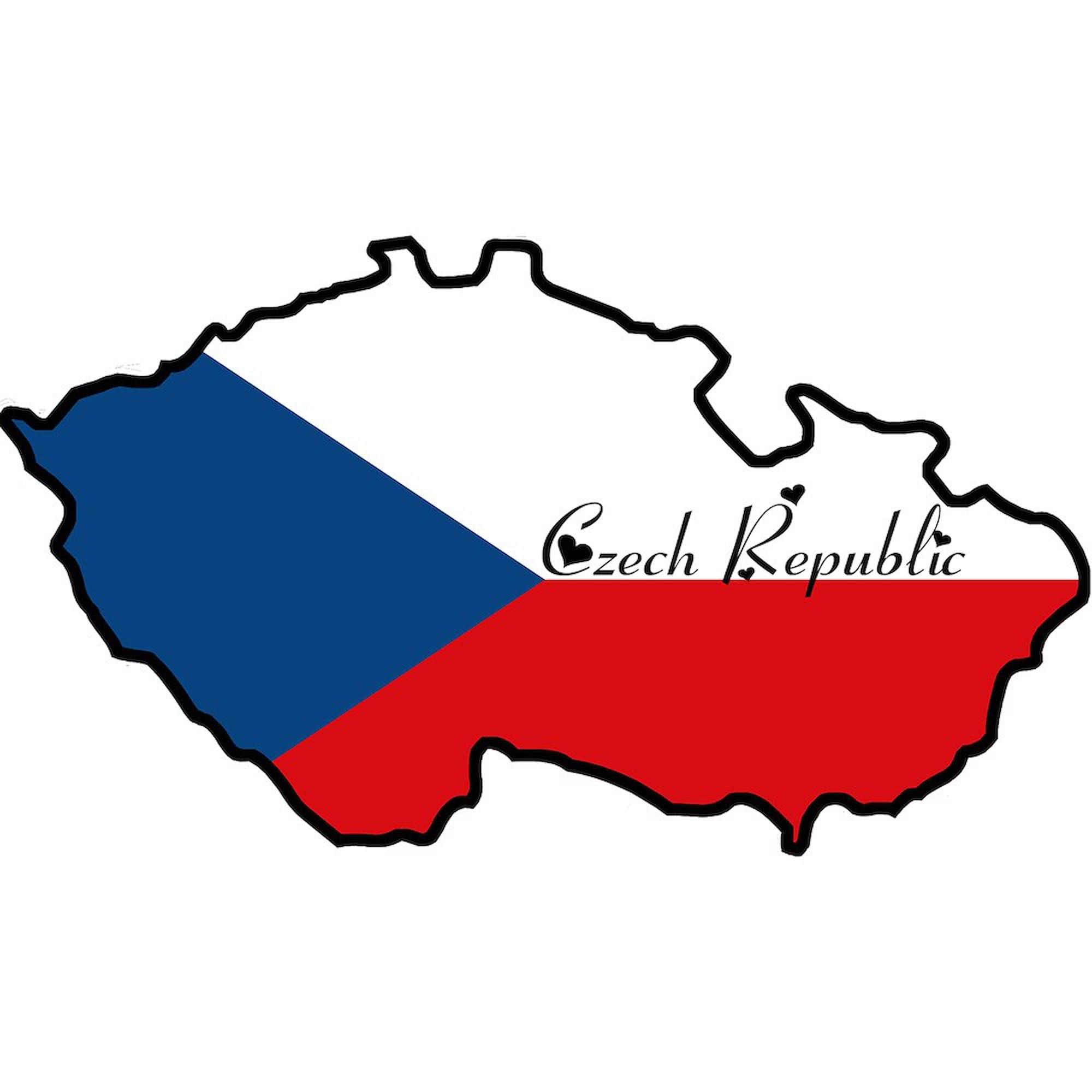 Cool Czech Republic Oval Car Bumper Sticker - Waterproof Vinyl Decal for Cars, Laptops, Water Bottles | Travel & National Pride Accessories