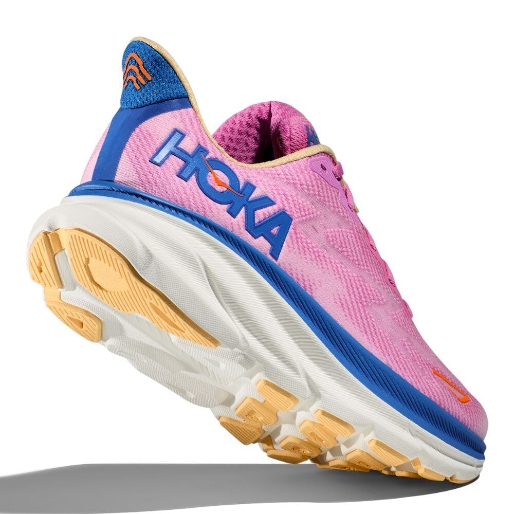 Hoka Women's Clifton 9 Wide Running Shoes - Lightweight Cushioned Sneakers for Road Running, Jogging & Walking - Comfortable Athletic Shoes for Women with Arch Support