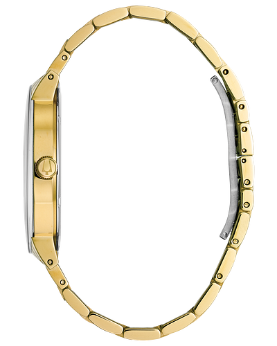 Bulova 97D116 Futuro Gold Stainless Steel Men's Watch - Luxury Dress Watch for Business & Formal Occasions