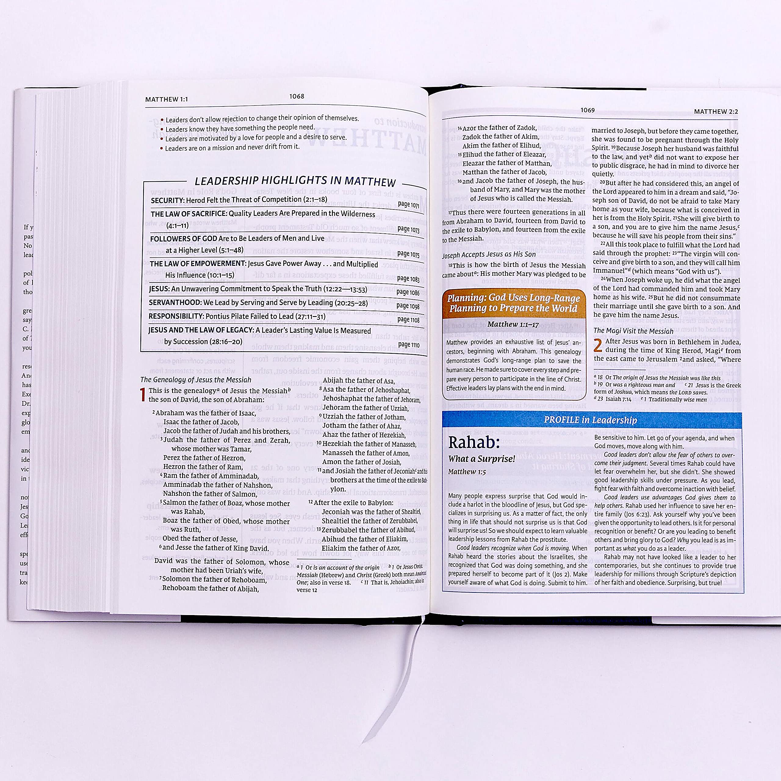 NIV Maxwell Leadership Bible, 3rd Edition Hardcover - Comfort Print Holy Bible (New International Version) for Christian Study & Leadership Development