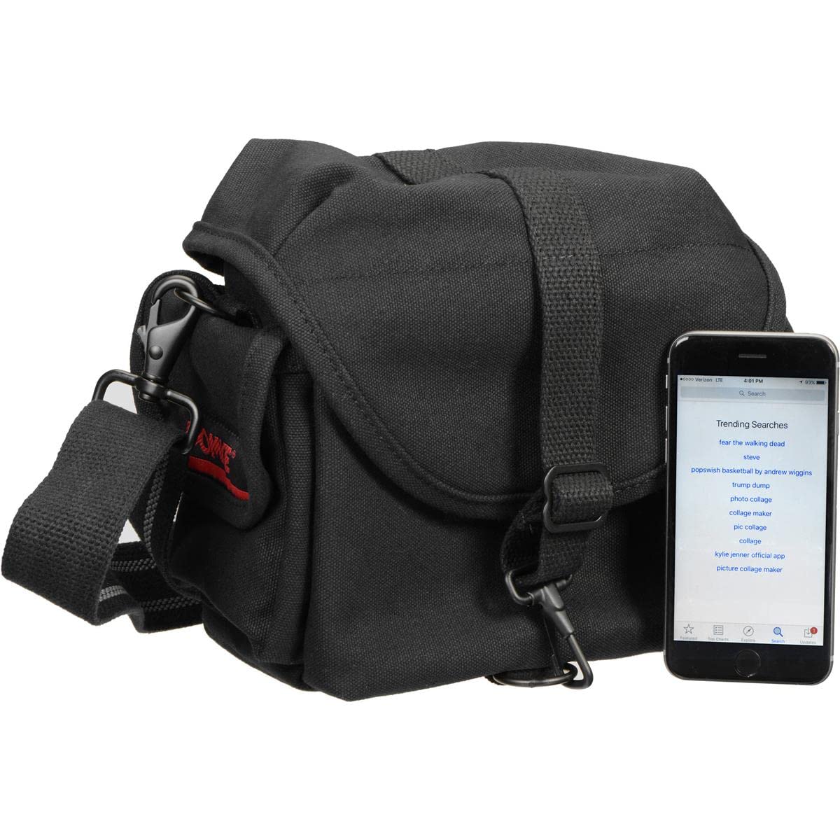 Domke 700-80B F-8 Small Camera Shoulder Bag - Black | Compact DSLR & Mirrorless Camera Bag for Photographers | Perfect for Travel, Street & Outdoor Photography