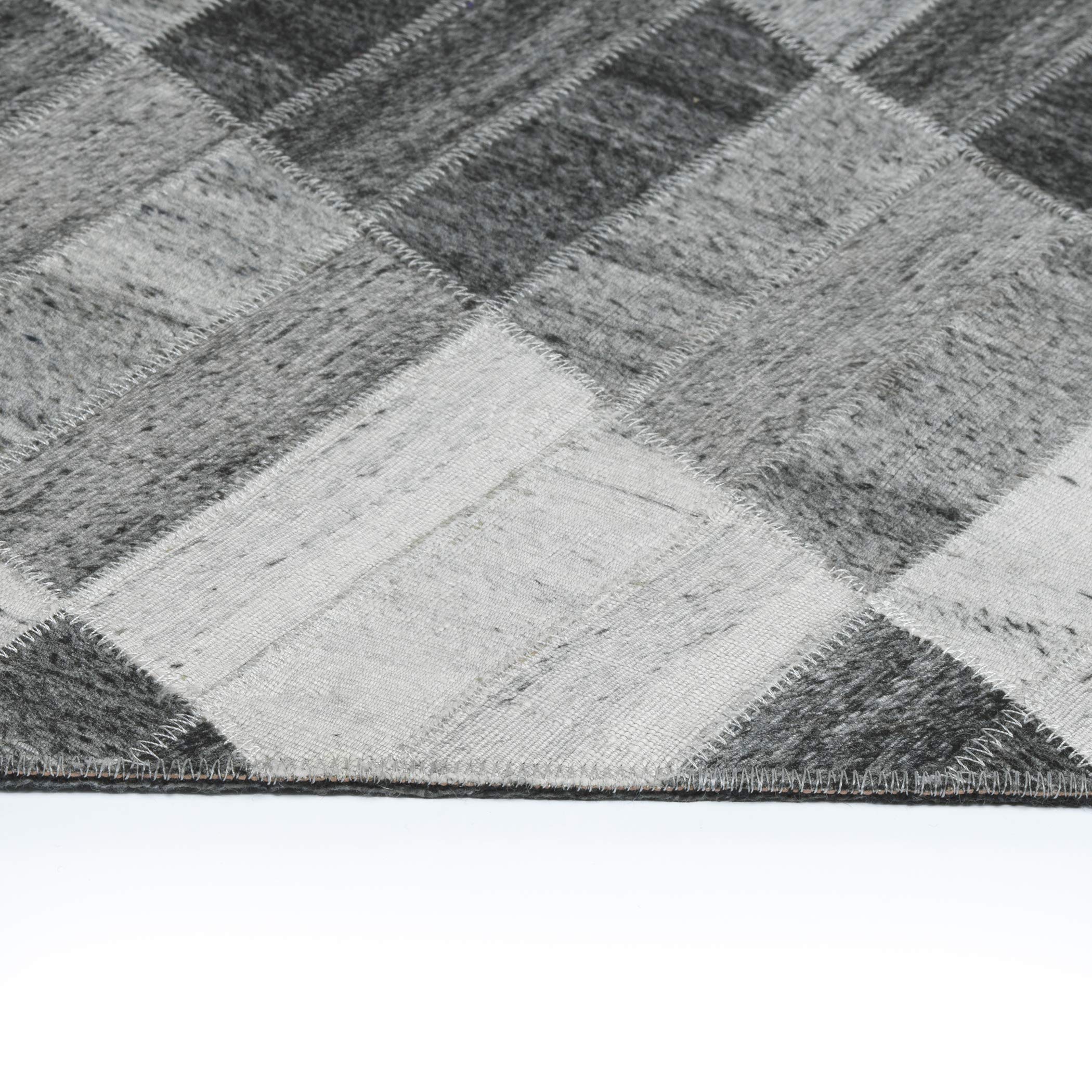 Premium Kaleen Area Rug 8x10 Feet - Soft & Durable Charcoal Gray Rug for Living Room, Bedroom, Dining Room - Perfect for Home Decor & Cozy Spaces