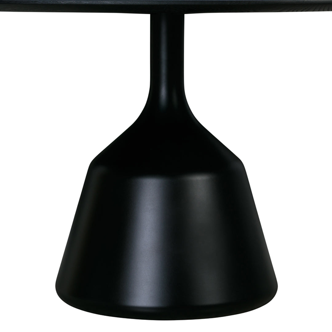 Modern Round Coin Dining Table - Elegant Metal Base & Tempered Glass Top for Kitchen, Dining Room, or Breakfast Nook - Perfect for Small Spaces & Contemporary Home Decor
