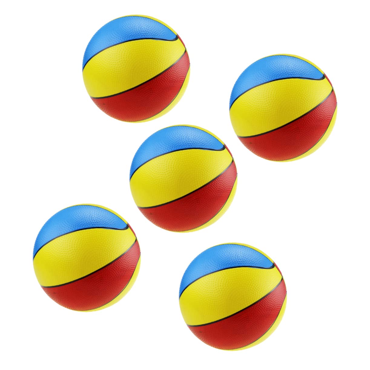 VICASKY 5pcs Inflatable Basketball Toddler Sports Toys - Mini PVC Water Balls for Kids Pool, Outdoor Play, Summer Fun & Party Activities