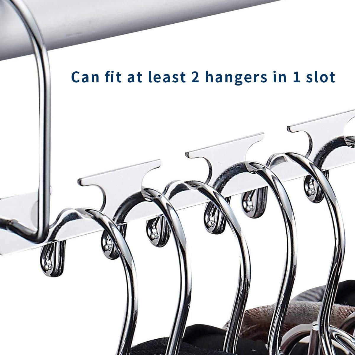6-Pack Magic Hangers - Space Saving Closet Organizer with Upgraded Hooks for Clothes, Pants & Coats | Durable & Portable Wardrobe Storage Solution | Perfect for Small Closets, Dorm Rooms & Travel