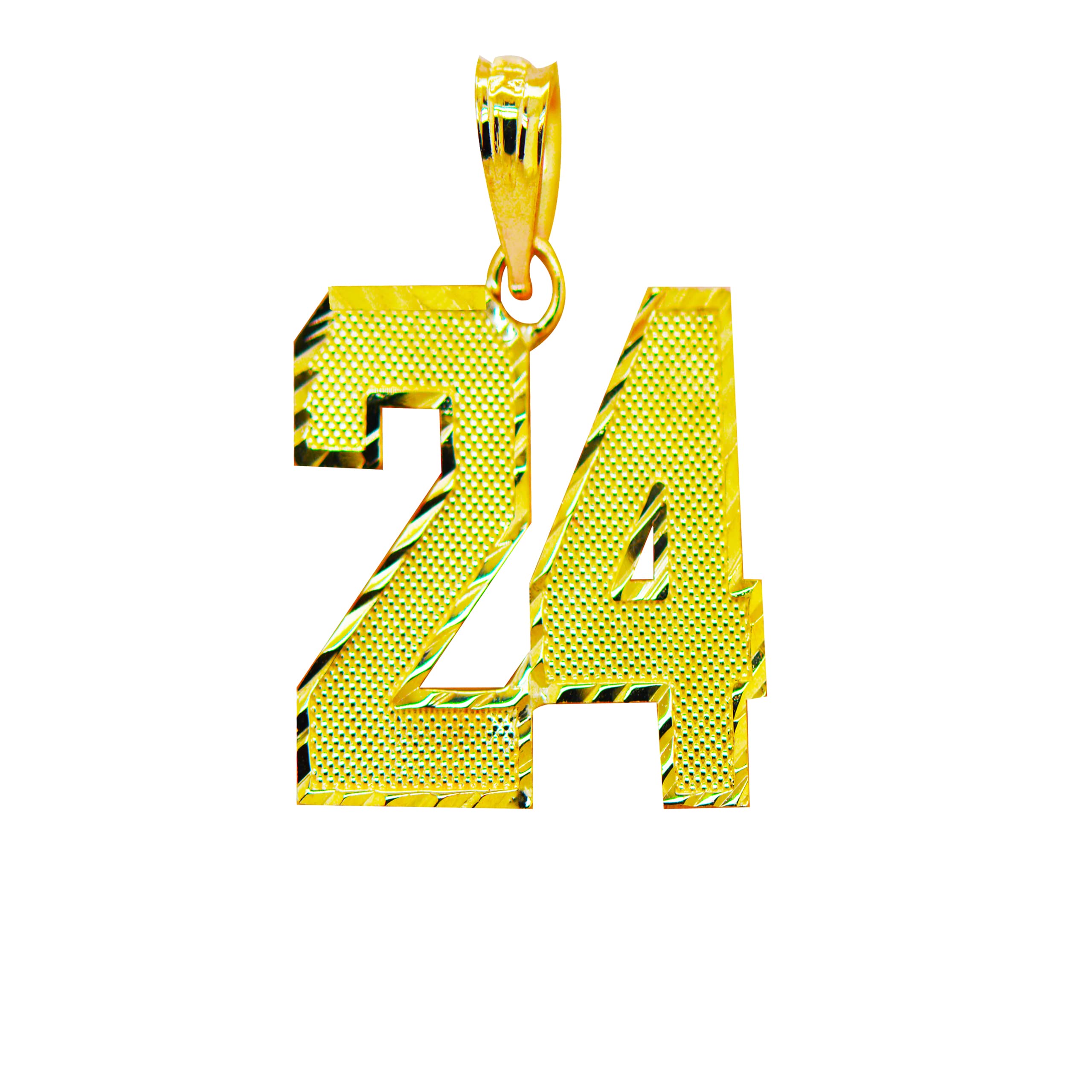 10K Yellow Gold Custom Jersey Number Charm Necklace Pendant - Personalized Two Digit Sports Jewelry for Men & Women - Perfect for Gifts, Game Days, and Sports Fans