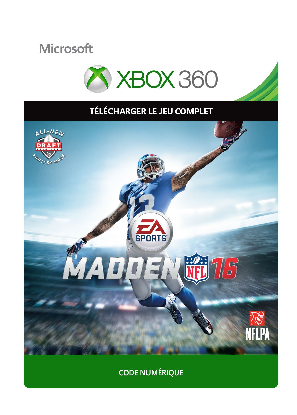 Madden NFL 16 - Xbox 360 Digital Download Code | Official EA Sports Football Game | Play Online Multiplayer & Career Mode | Perfect for NFL Fans & Gaming Enthusiasts