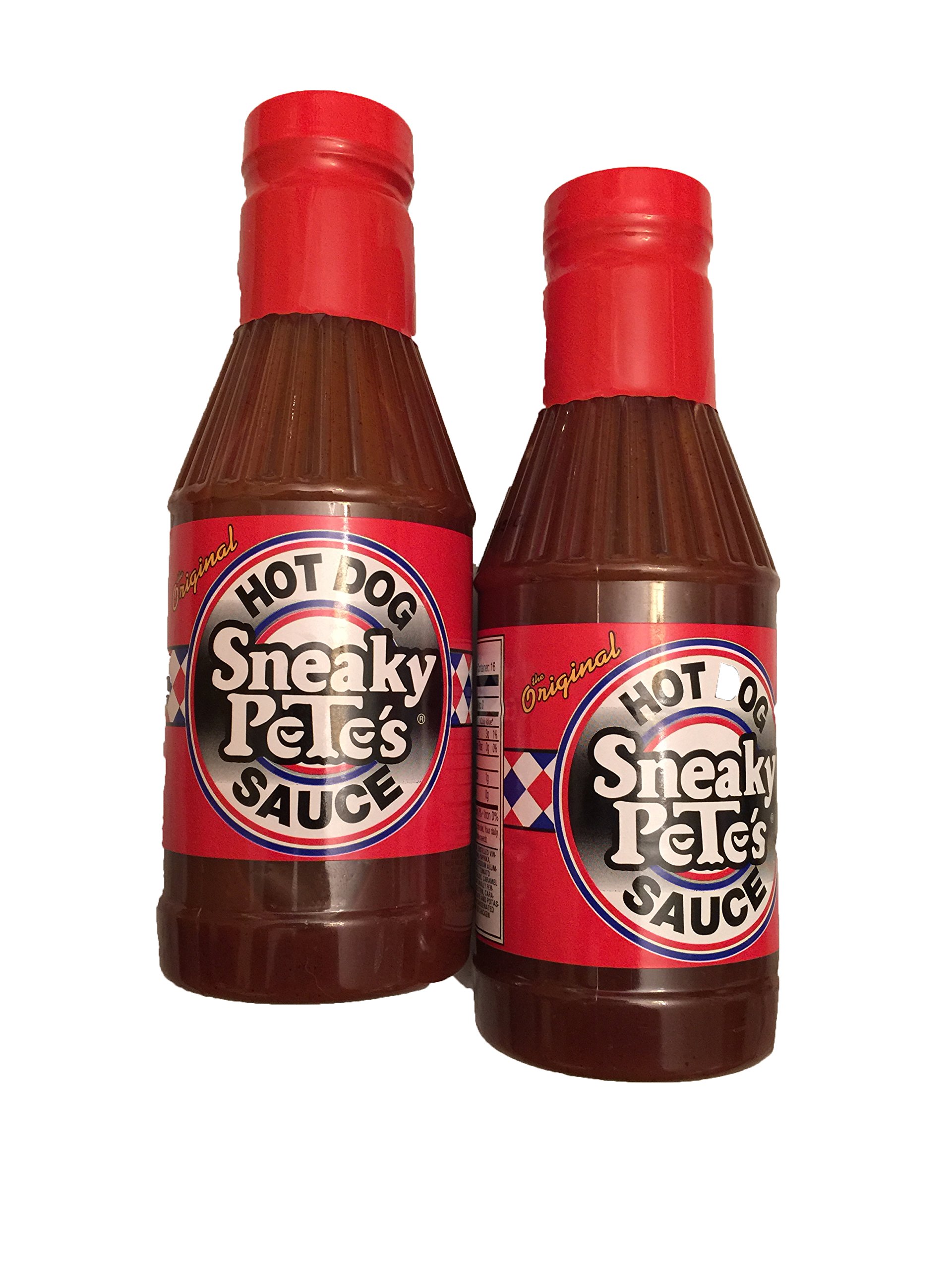 Sneaky Pete's Original World Famous Hot Dog Sauce - 2 Pack (16 Oz Each) - Premium Condiment for Hot Dogs, Hamburgers, Chicken & More - Perfect for BBQs, Picnics & Game Day Parties