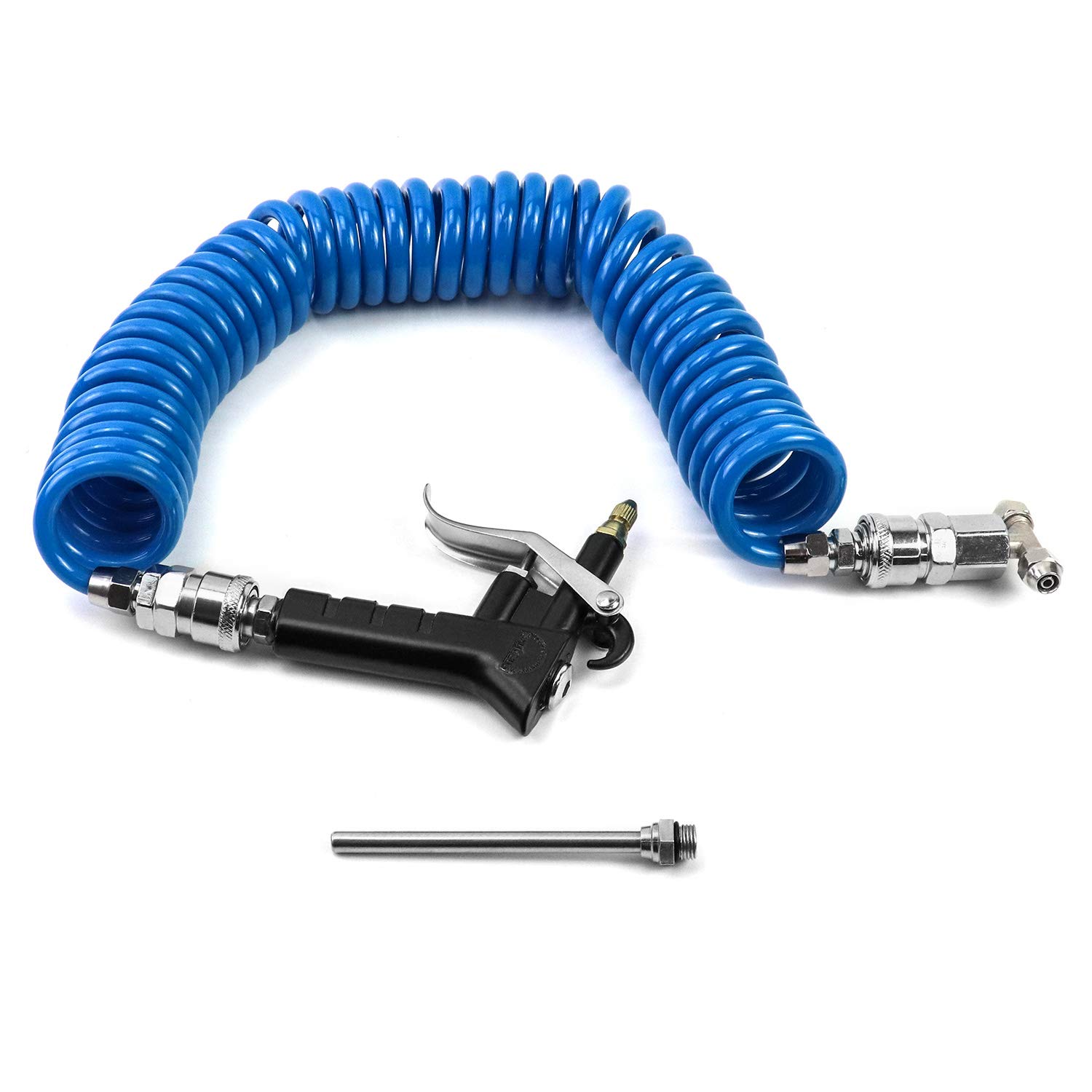 QWORK 16' (5m) Air Seat Blow Gun for Truck - Heavy Duty Air Duster Blow Gun with 1/4