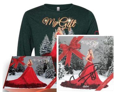 Carrie Underwood Autographed 2021 My Gift 3x4 Art Card Special Edition Boxed Set with CD & T-Shirt (Large) - Limited Edition Music Memorabilia for Collectors & Fans - Perfect for Display, Gifts & Home Decor