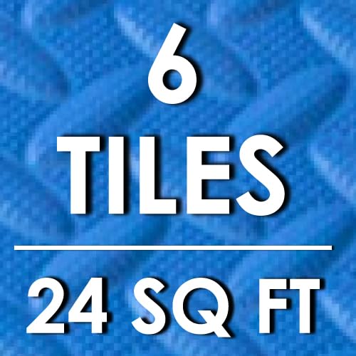 Blue - 1/2 Inch - 24 Sq Ft - 6 Tiles