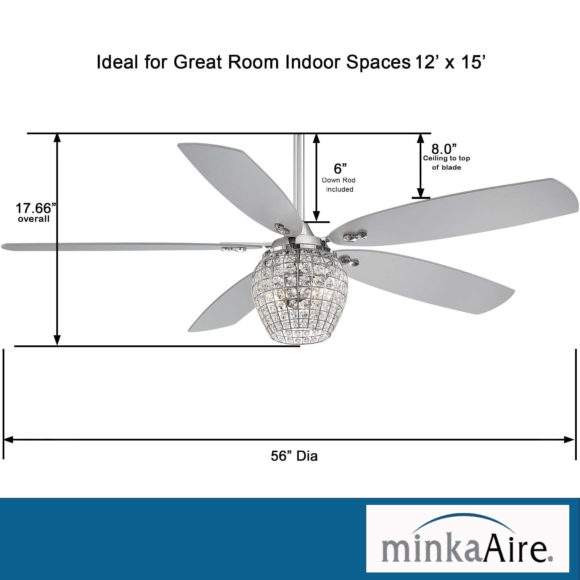Minka-Aire F902L-CH 56