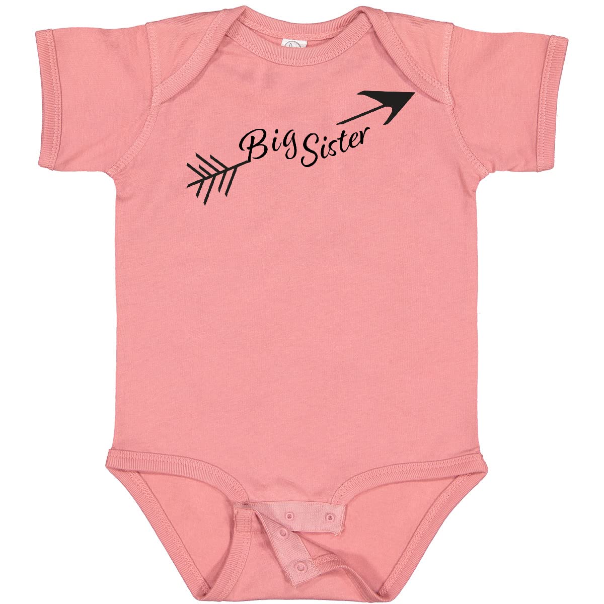 Inktastic Big Sister Arrow Baby Bodysuit - Cute Matching Outfit for Siblings, Newborn & Infant Onesie - Perfect for Family Photos, Baby Showers & Sibling Gifts