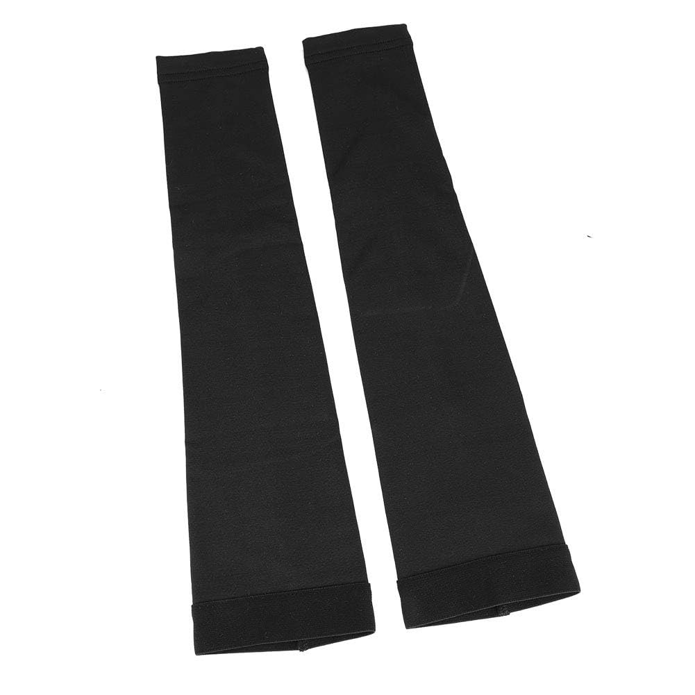 Windproof Fleece Arm Warmers for Cycling & Outdoor Sports - Cold Weather Arm Sleeves for Men & Women (Black, Large) - Perfect for Biking, Running & Winter Workouts