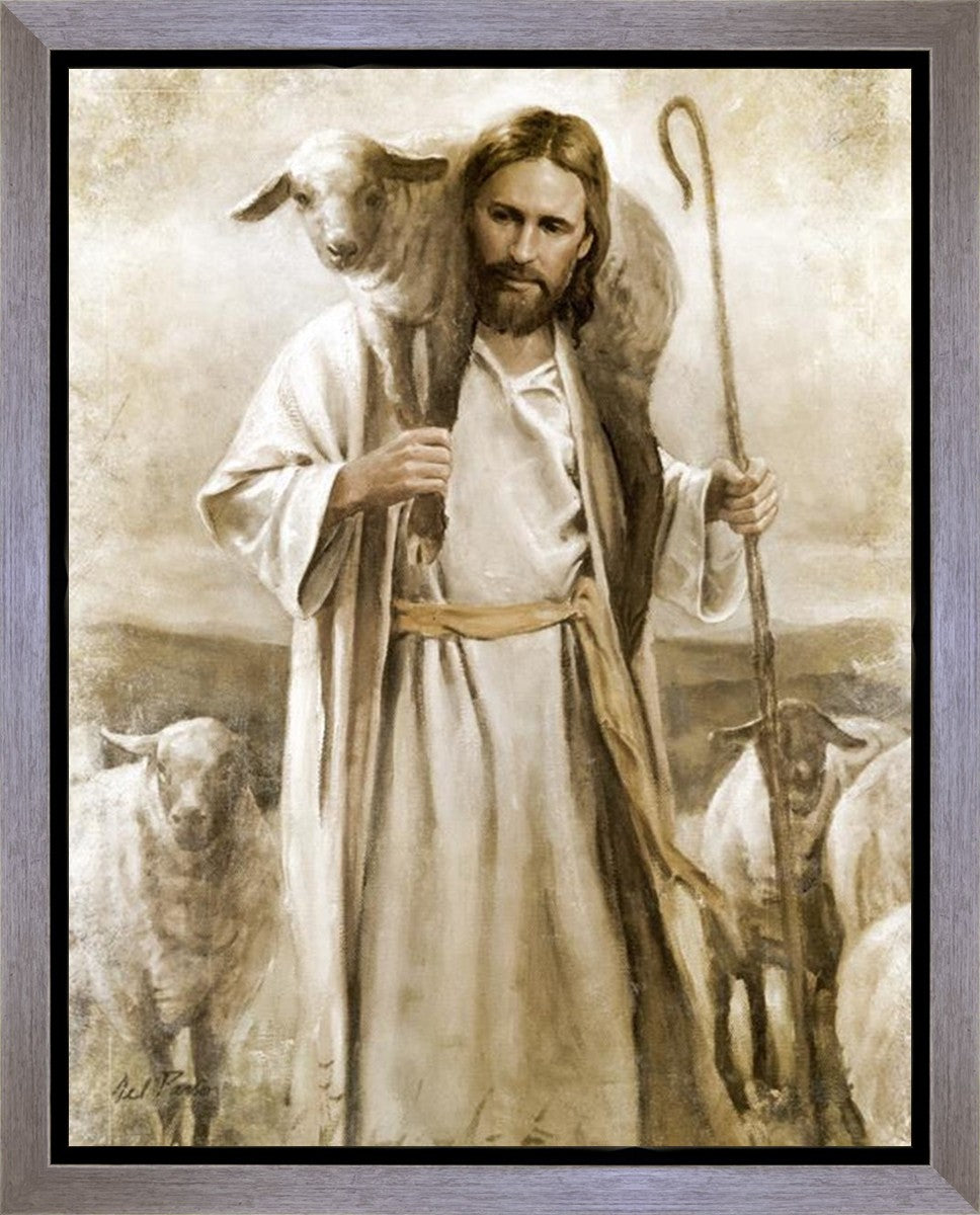 Good Shepherd Gallery Wrap Canvas Art - Religious Home Decor for Living Room, Bedroom & Church - Perfect for Gifts & Wall Decor
